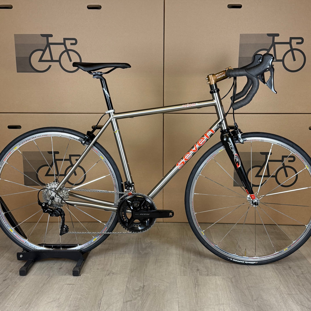 Used Seven Cycles Axiom SL, Titanium Road Bike, New Shimano 105 11-Speed - 52cm