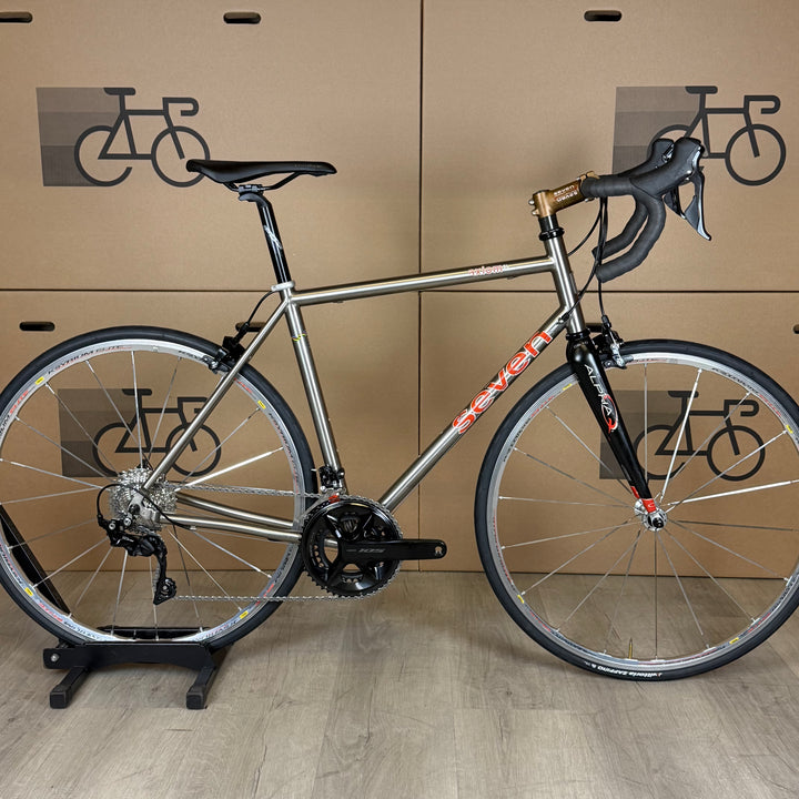 Used Seven Cycles Axiom SL, Titanium Road Bike, New Shimano 105 11-Speed - 52cm