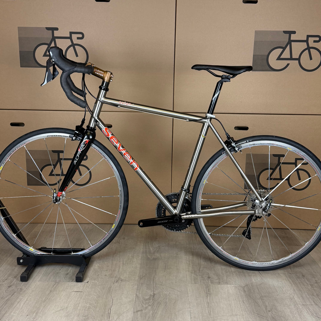 Used Seven Cycles Axiom SL, Titanium Road Bike, New Shimano 105 11-Speed - 52cm
