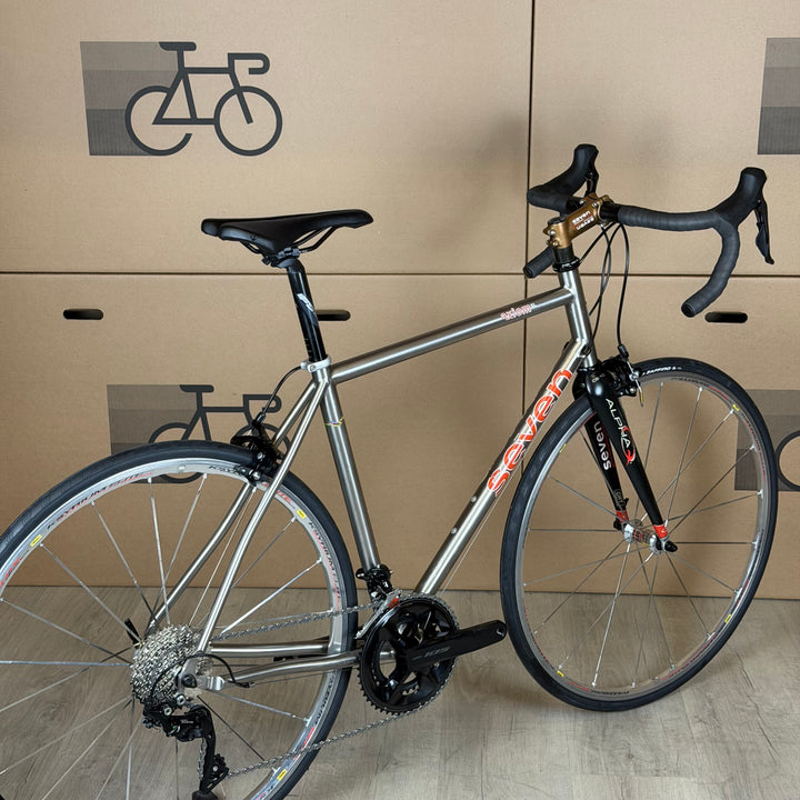 Used Seven Cycles Axiom SL, Titanium Road Bike, New Shimano 105 11-Speed - 52cm