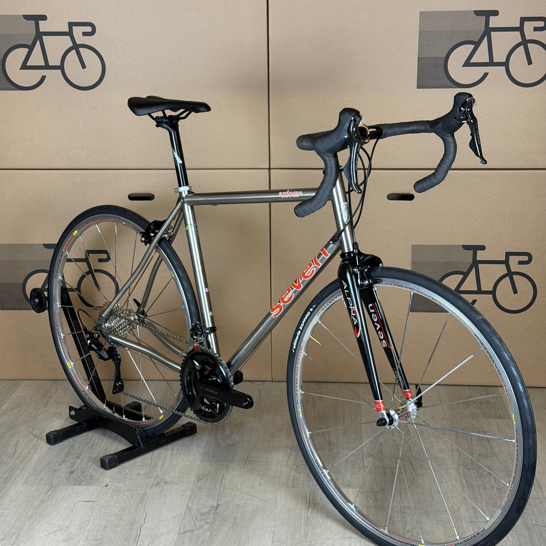 Used Seven Cycles Axiom SL, Titanium Road Bike, New Shimano 105 11-Speed - 52cm