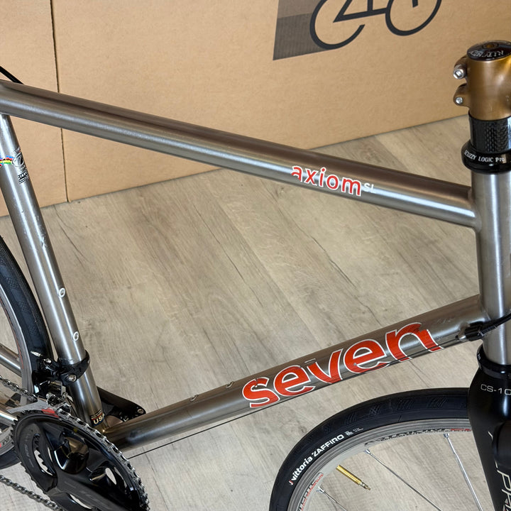 Used Seven Cycles Axiom SL, Titanium Road Bike, New Shimano 105 11-Speed - 52cm
