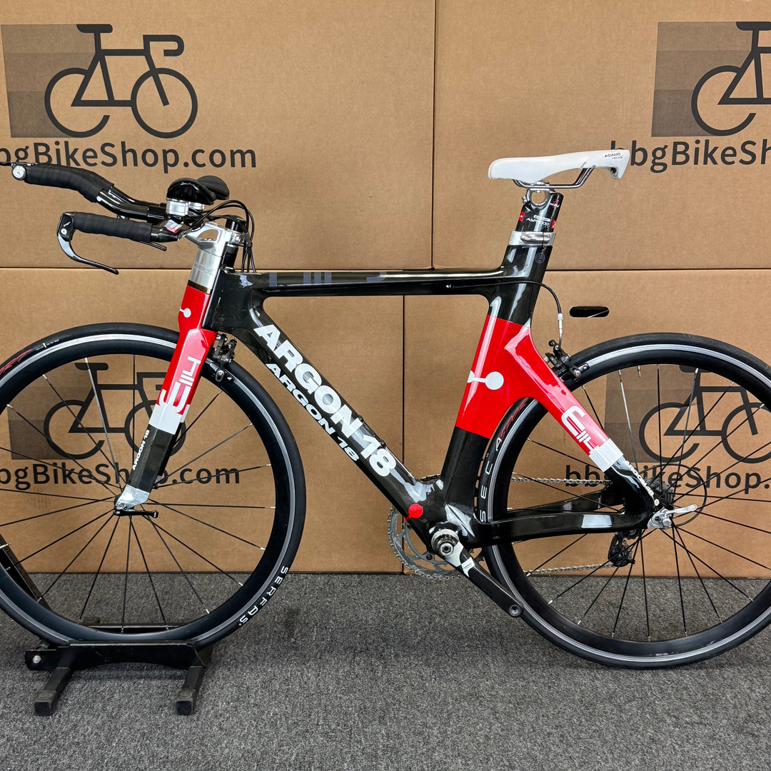 Used Argon 18 E-114, Carbon Fiber Triathon Bike-2012, M 54-56cm