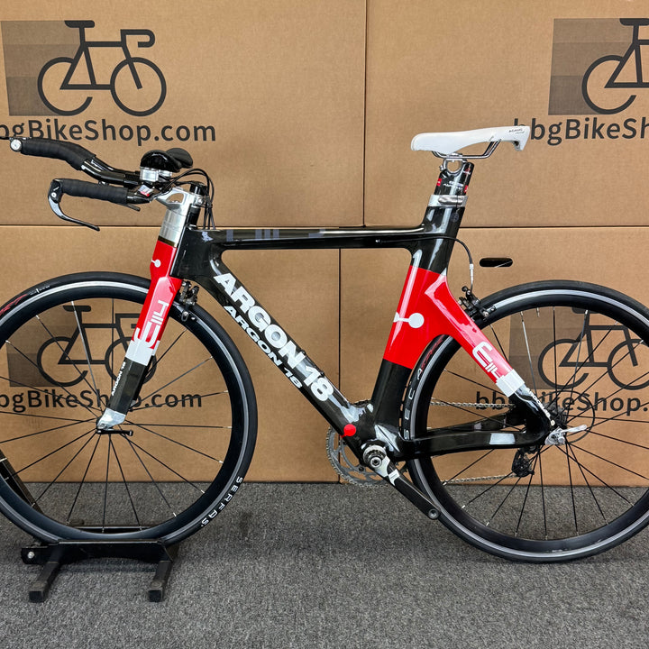 Used Argon 18 E-114, Carbon Fiber Triathon Bike-2012, M 54-56cm