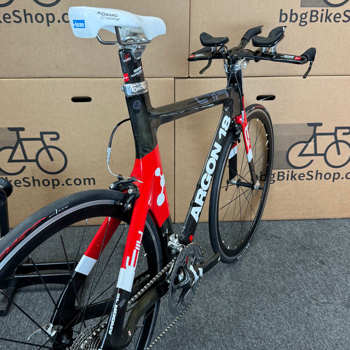 Used Argon 18 E-114, Carbon Fiber Triathon Bike-2012, M 54-56cm