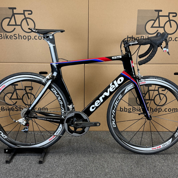 Used Cervelo S5 Team, Sram Red, Carbon Fiber Road Bike-2012, 58cm