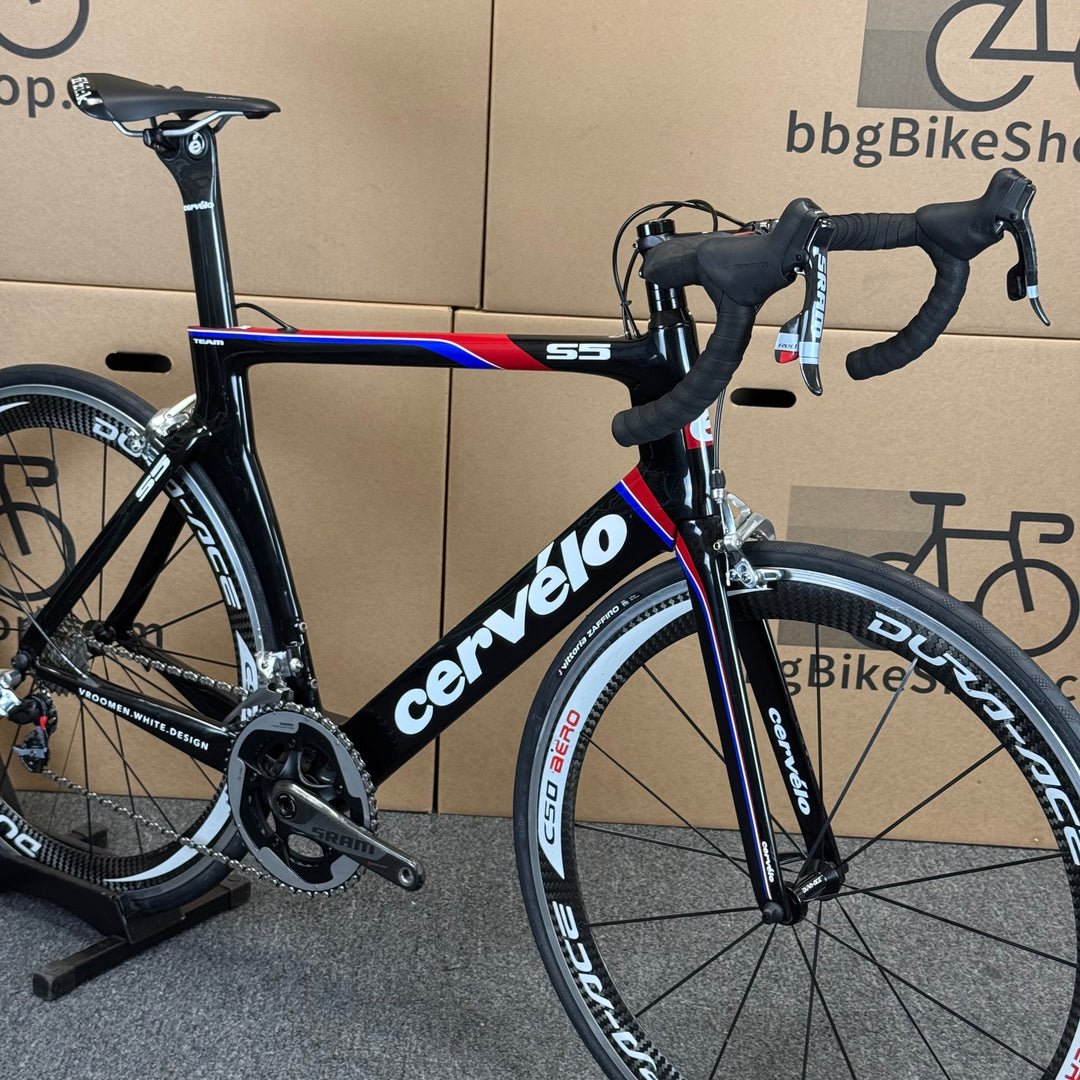 Used Cervelo S5 Team, Sram Red, Carbon Fiber Road Bike-2012, 58cm