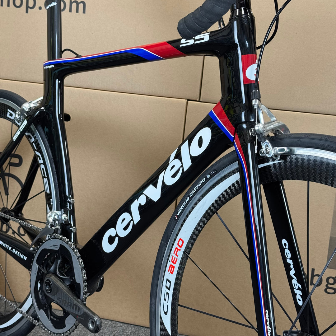 Used Cervelo S5 Team, Sram Red, Carbon Fiber Road Bike-2012, 58cm