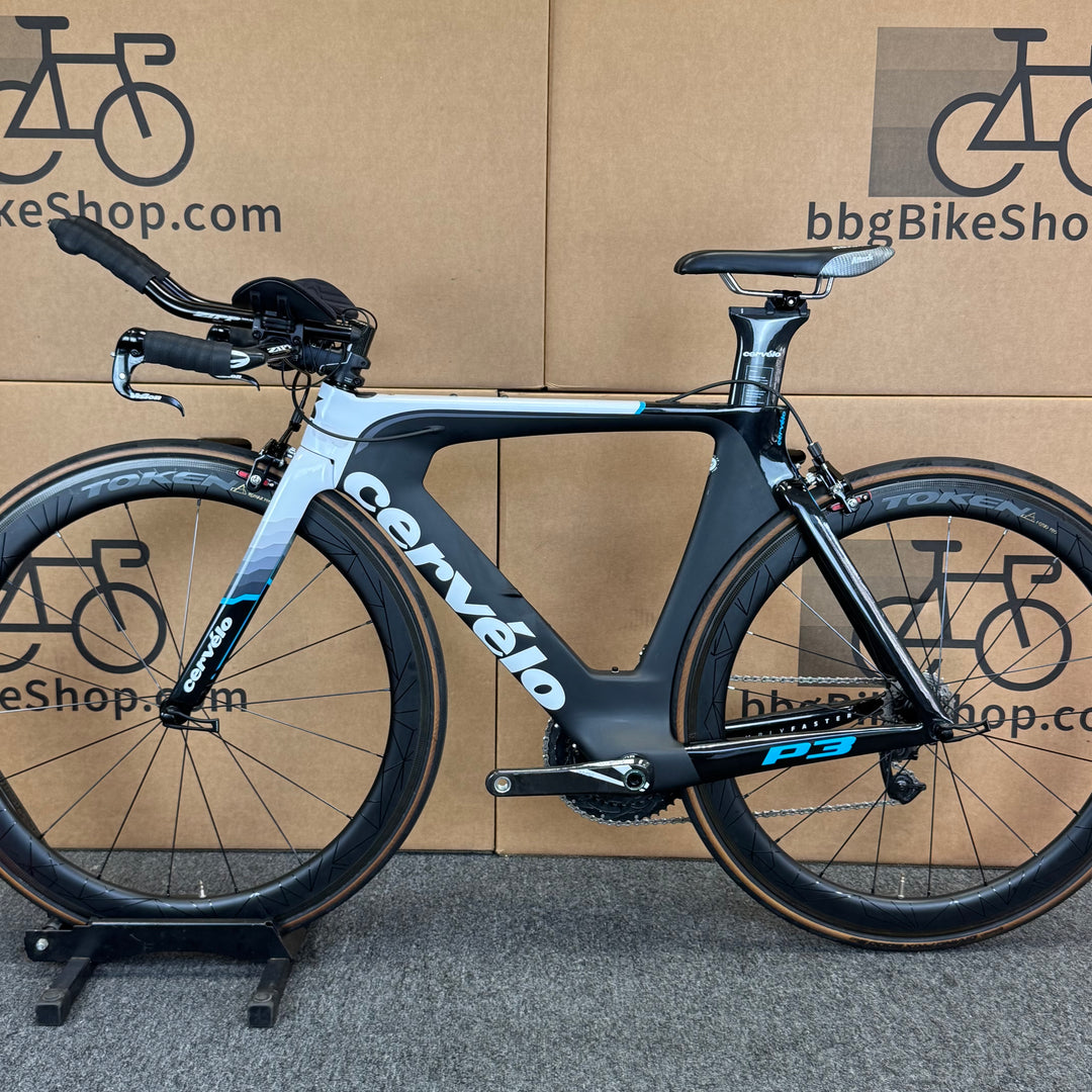 Used Cervelo P3, Sram Red eTap, Carbon Fiber Tiathlon Bike-2017, 48cm