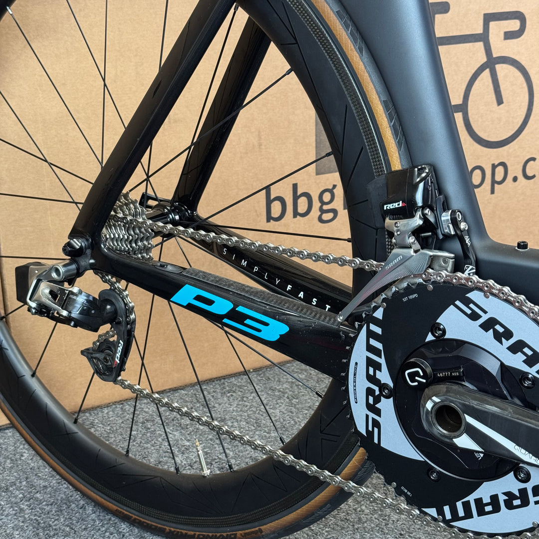 Used Cervelo P3, Sram Red eTap, Carbon Fiber Tiathlon Bike-2017, 48cm