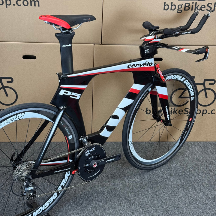 Used Cervelo P5 Six, Carbon Fiber Triathlon Bike-2014, 54cm
