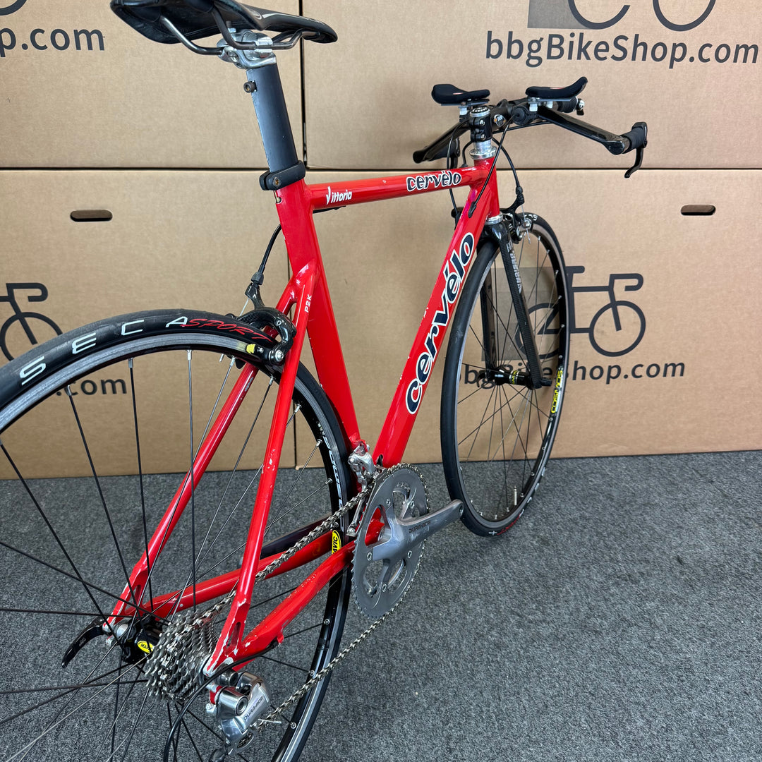 Used Cervelo P2K, Triathlon Bike with Full Dura-Ace, 55cm