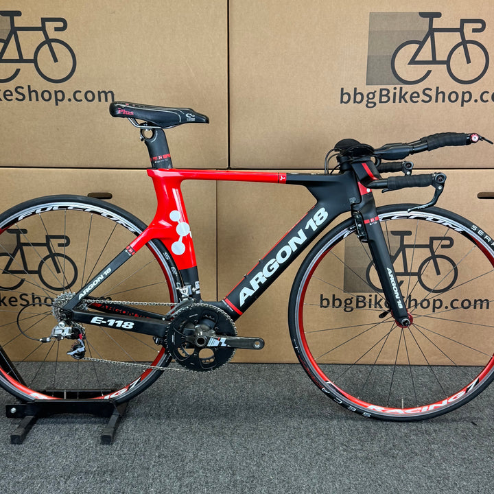 Used Argon 18 E-118, Carbon Fiber Triathlon Bike-2018, Small