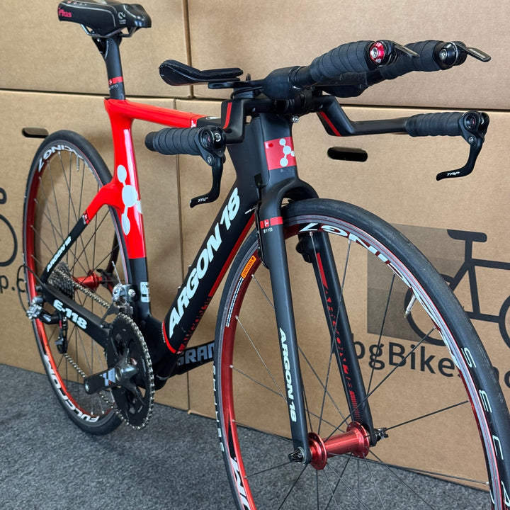 Used Argon 18 E-118, Carbon Fiber Triathlon Bike-2018, Small