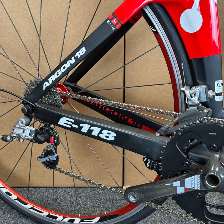 Used Argon 18 E-118, Carbon Fiber Triathlon Bike-2018, Small