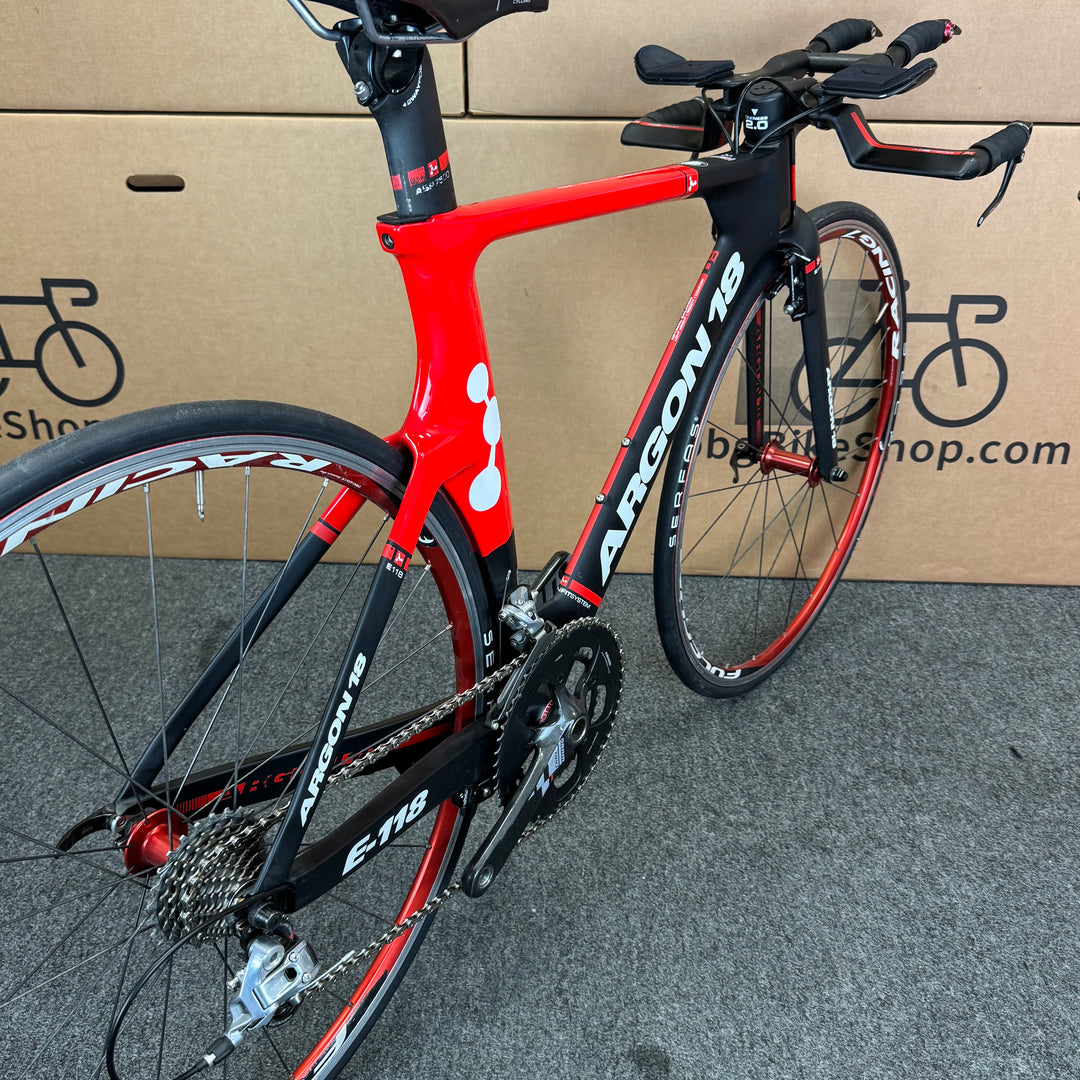 Used Argon 18 E-118, Carbon Fiber Triathlon Bike-2018, Small