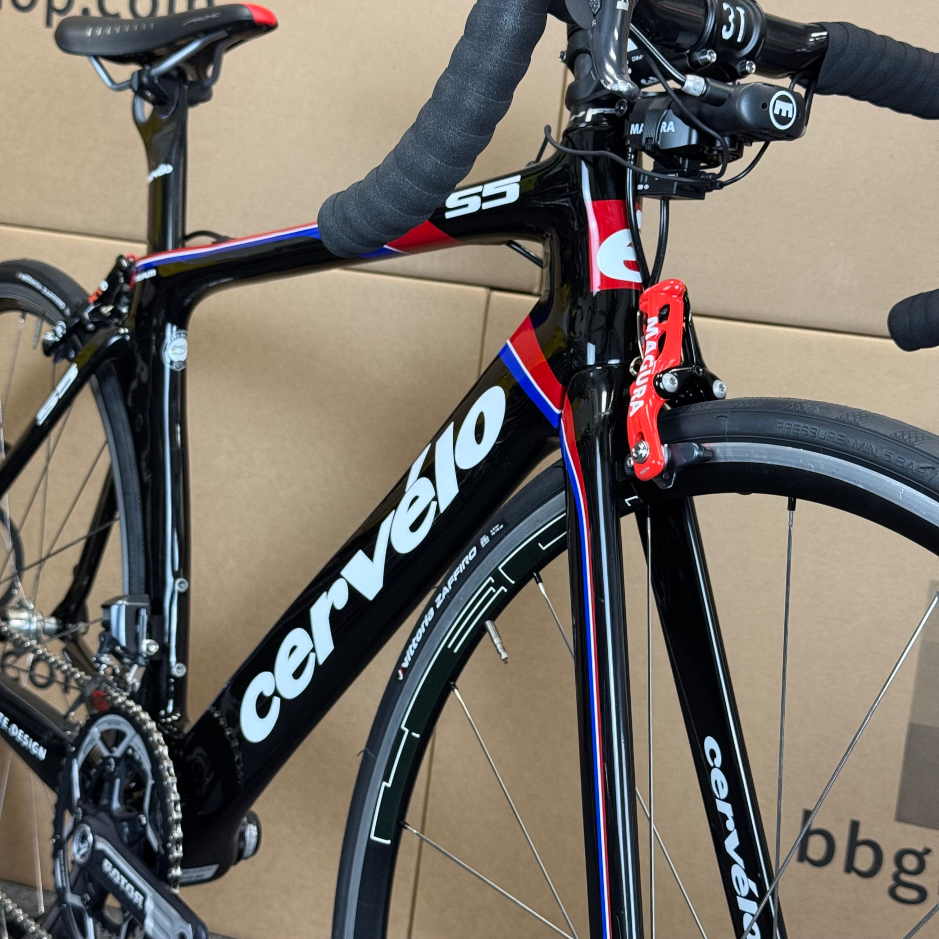 Used Cervelo S5 Team, Shimano Ultegra Di2 Carbon Fiber Aero Road