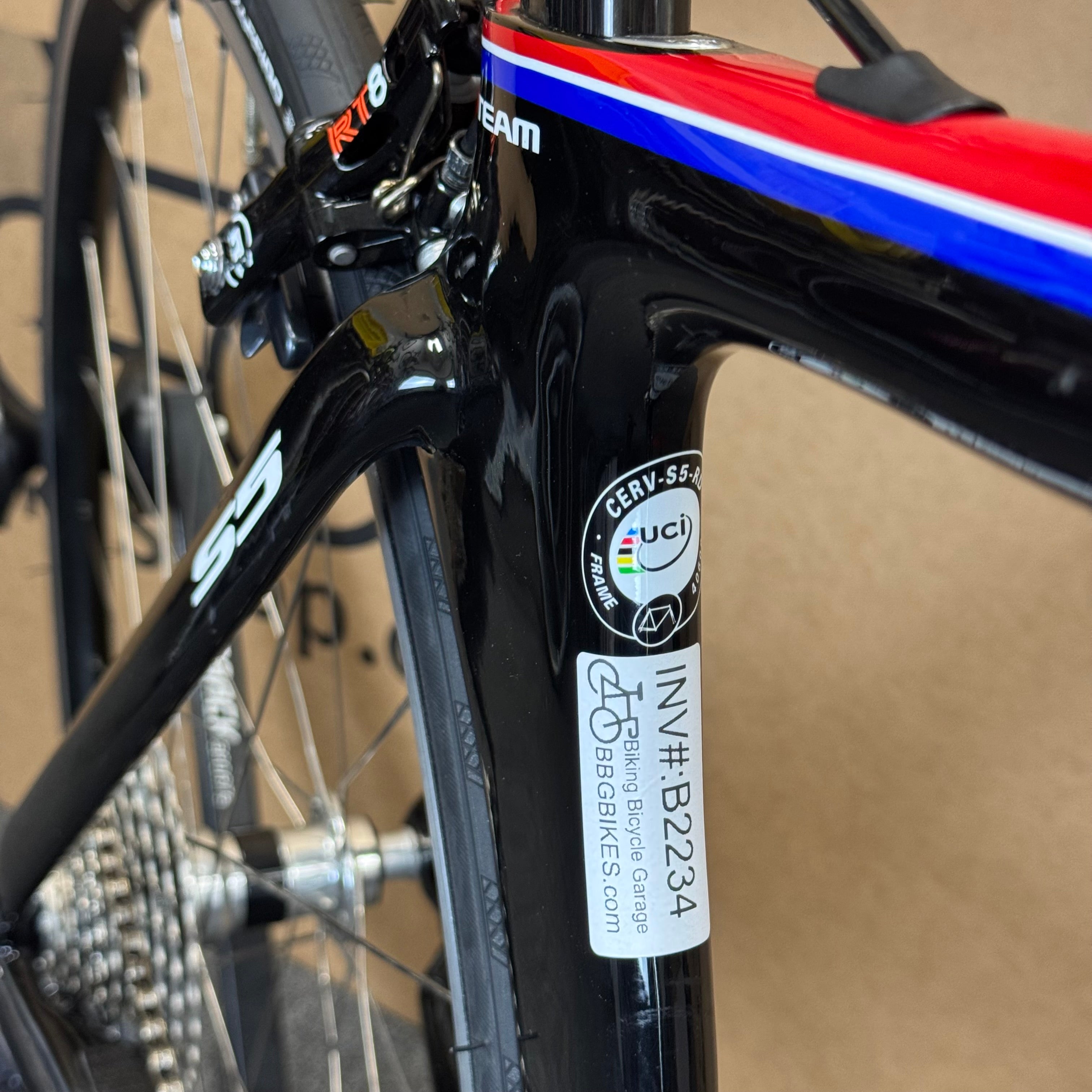 Used Cervelo S5 Team, Shimano Ultegra Di2 Carbon Fiber Aero Road