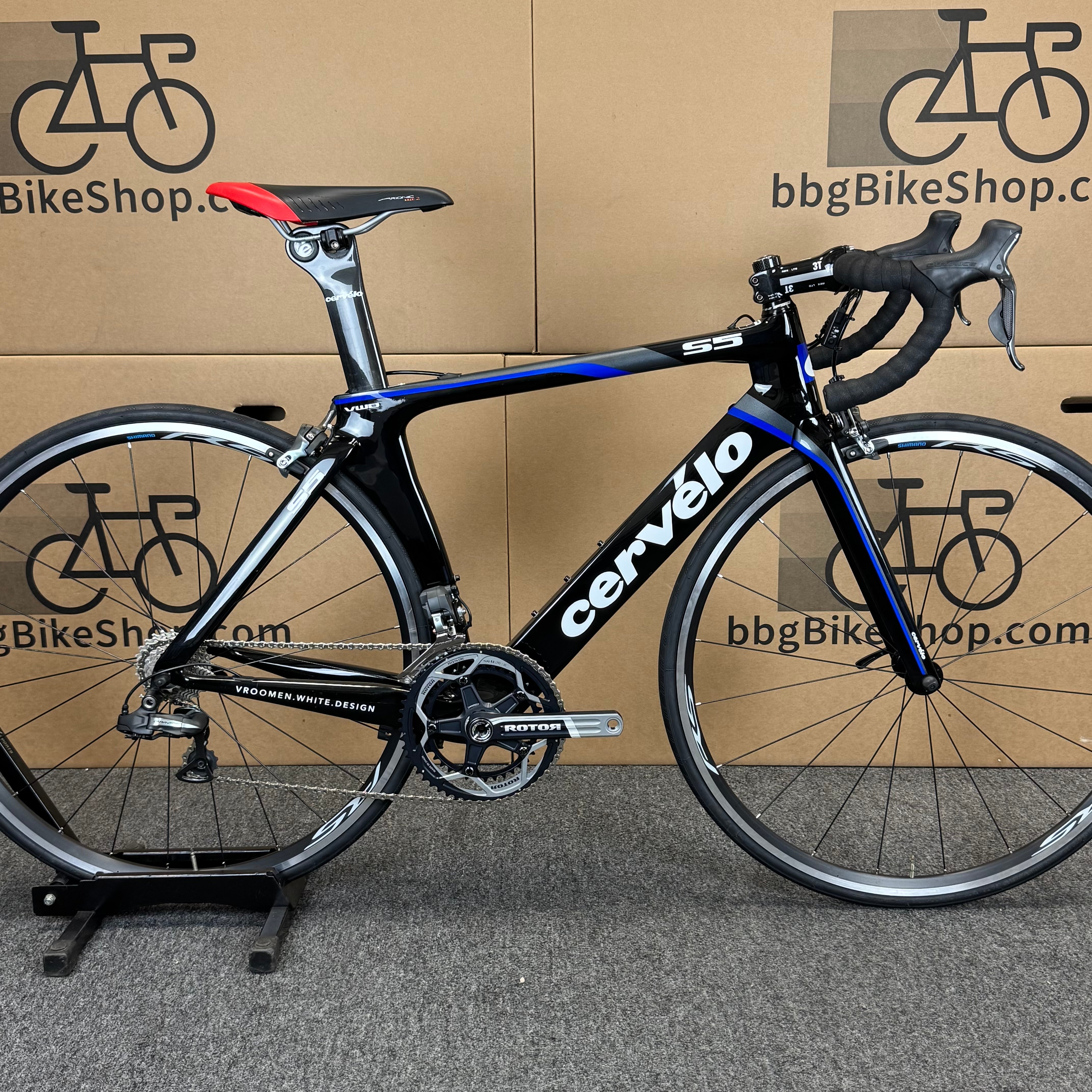 Used Cervelo S5, Shimano Dura-Ace Di2, Carbon Aero Road Bike-2013