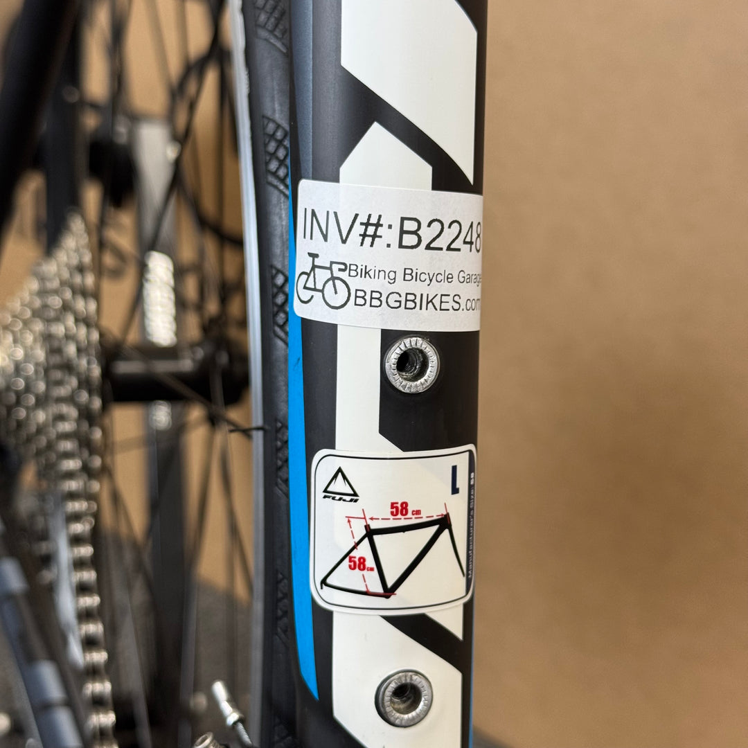 Used Fuji Gran Fondo 2.0 LE, 11-speed Shimano 105, Carbon Road Bike-2014, 58cm