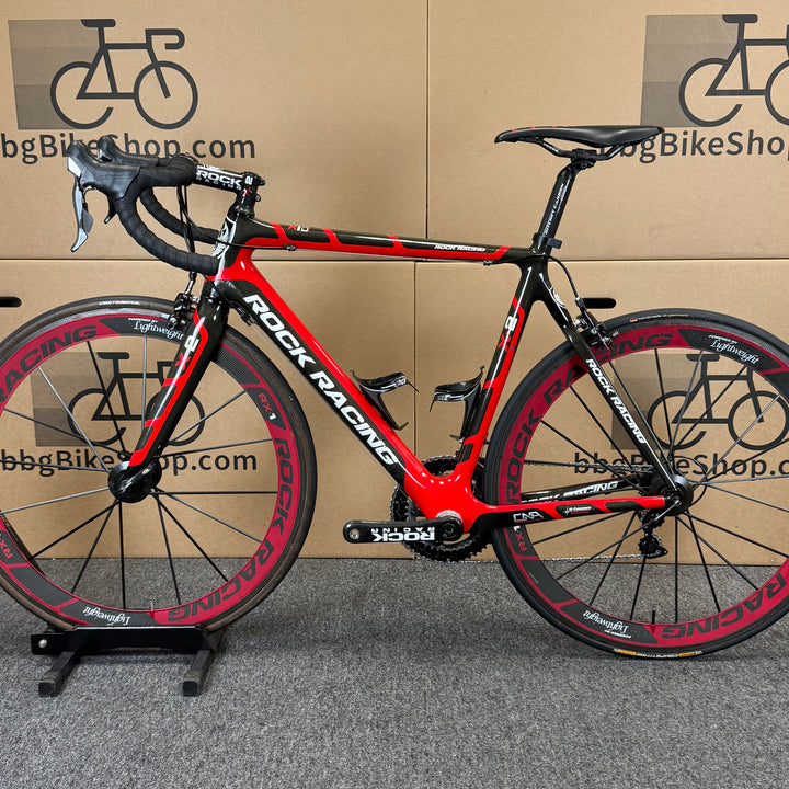 Used Rock Racing X-2, Lightweight Wheels, Dura-Ace, Carbon Road Bike-2010, 55cm