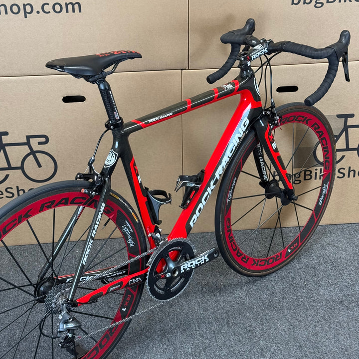 Used Rock Racing X-2, Lightweight Wheels, Dura-Ace, Carbon Road Bike-2010, 55cm