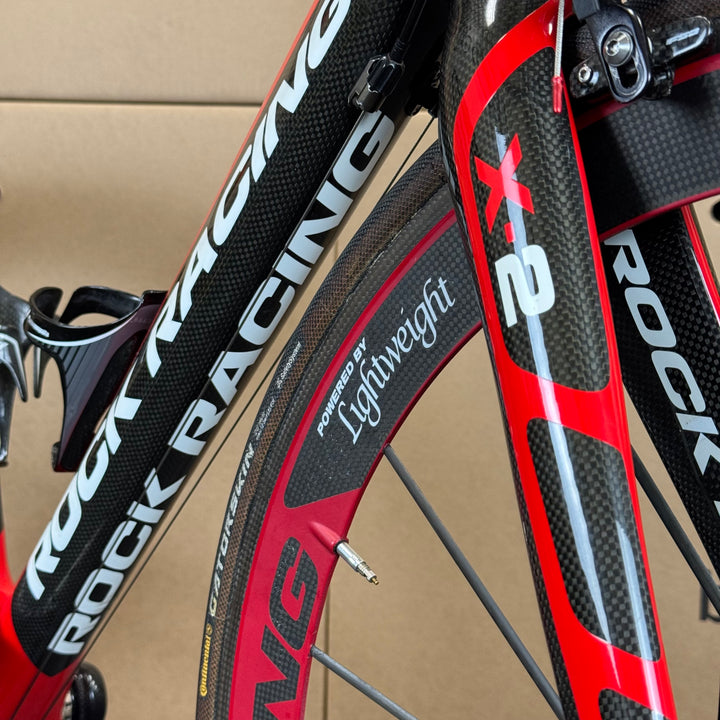 Used Rock Racing X-2, Lightweight Wheels, Dura-Ace, Carbon Road Bike-2010, 55cm