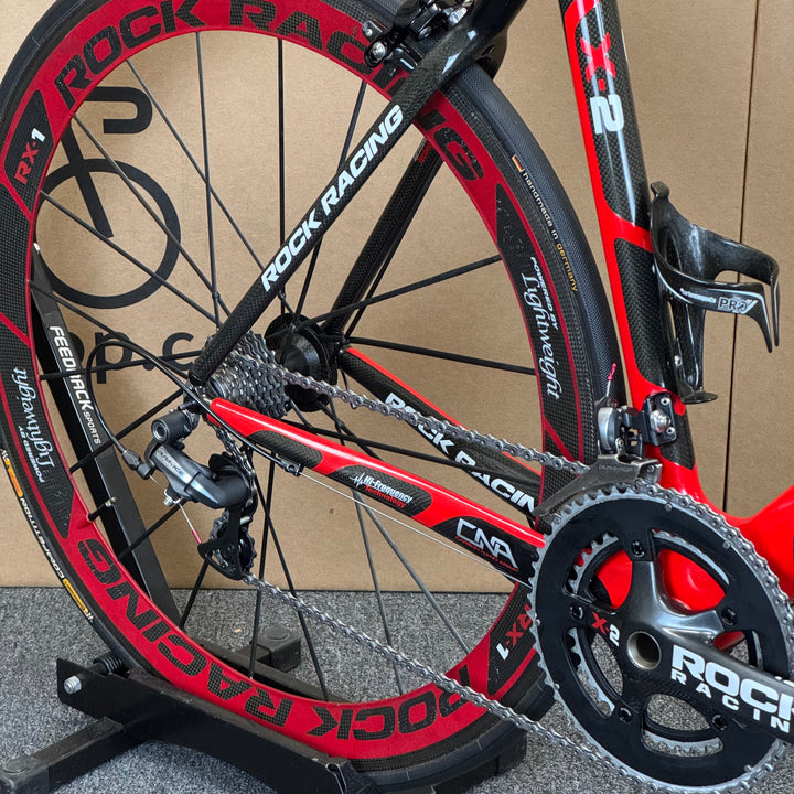 Used Rock Racing X-2, Lightweight Wheels, Dura-Ace, Carbon Road Bike-2010, 55cm