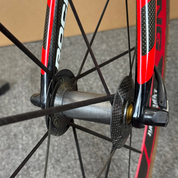 Used Rock Racing X-2, Lightweight Wheels, Dura-Ace, Carbon Road Bike-2010, 55cm