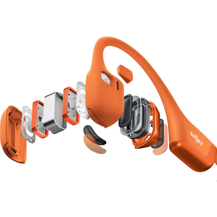 SHOKZ OpenRun Pro 2 Mini Orange, Wireless Hybrid Sports Headphones