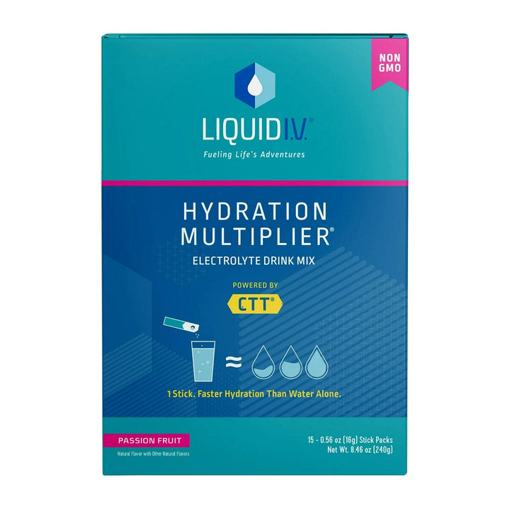 Liquid I.V. Hydration Multiplier 15ct Box Passion Fruit