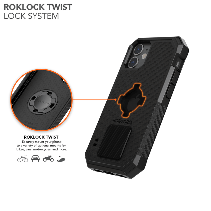 Rokform Rugged iPhone Case 12 Mini Black