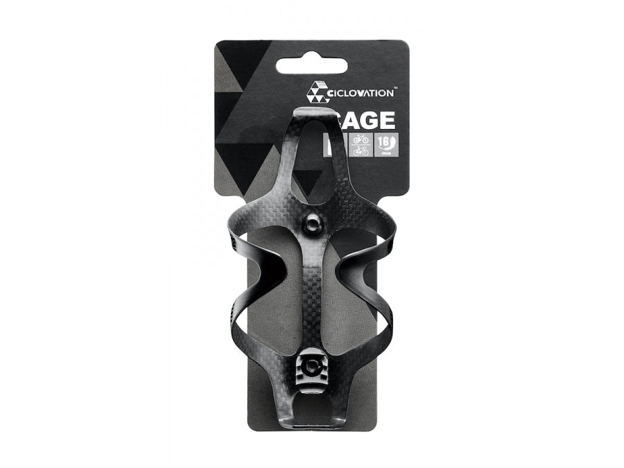 Ciclovation Premium Carbon Cage Jet Black