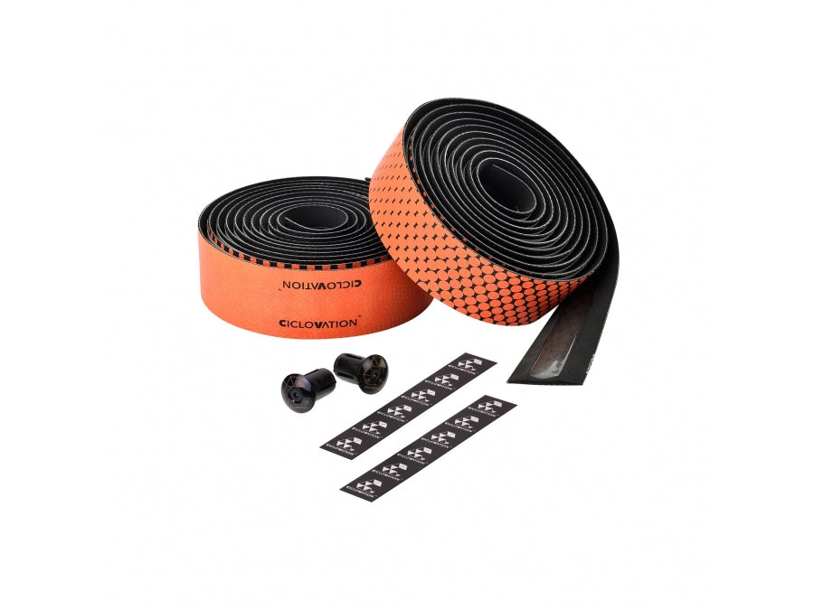 Ciclovation Leather Touch Bar Tape Fusion Orange