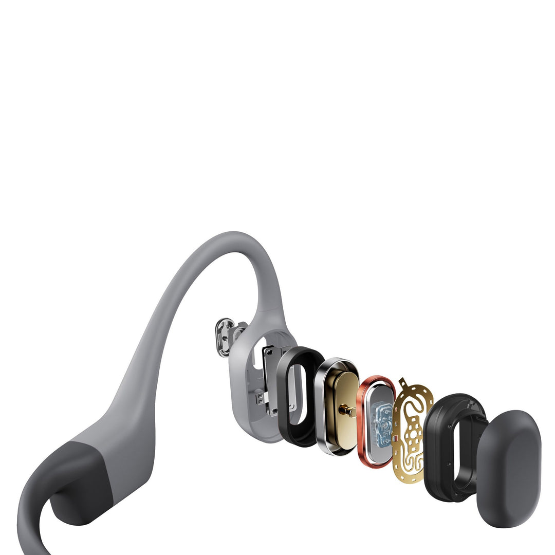 SHOKZ OpenSwim Pro Grey, MP3 Wireless Hybrid Sports Headphones Waterproof