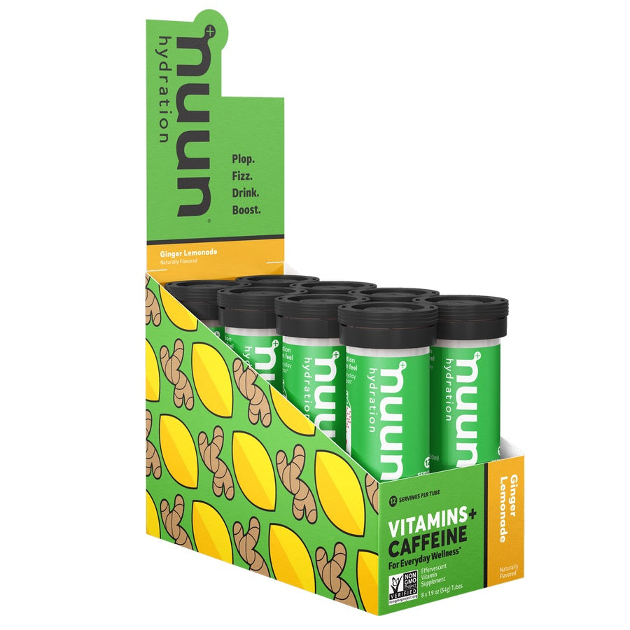 Nuun Vitamins 8-Pack Ginger Lemonade + Caffeine