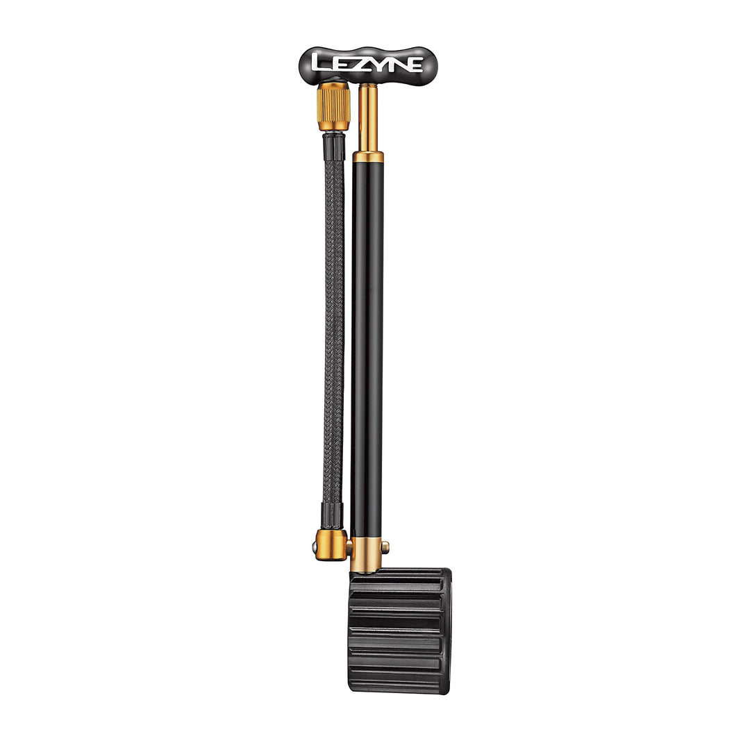 Lezyne Shock Drive Hand Pump, Black / Gold