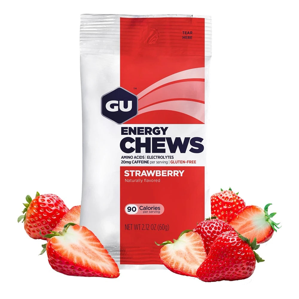 GU Energy Chews 12pk Box Strawberry