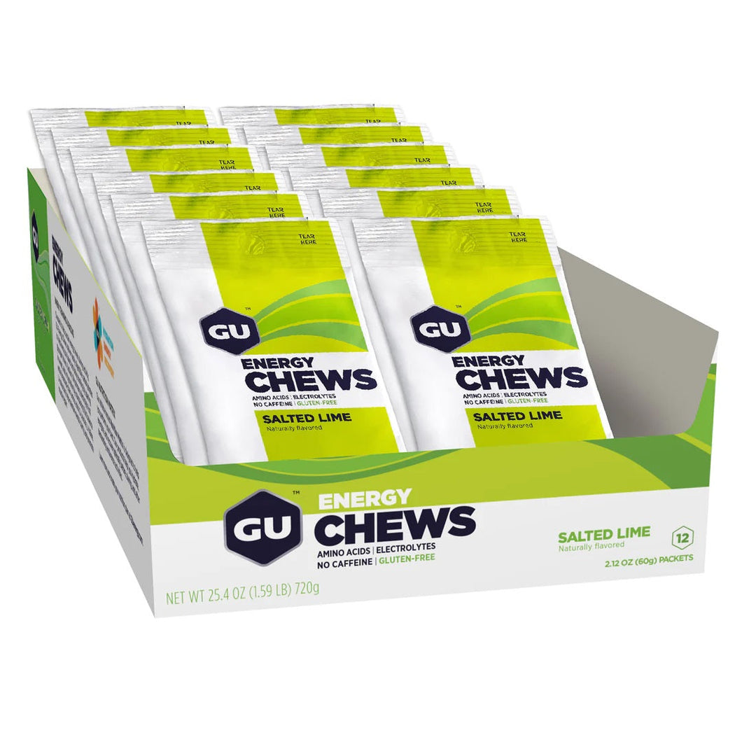 GU Energy Chews 12pk Box Salted Lime