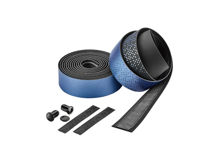 Ciclovation Leather Touch Bar Tape Shining Metallic Sapphire Blue