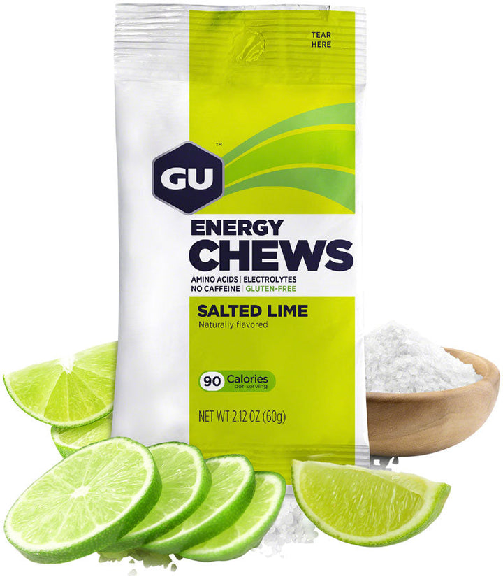 GU Energy Chews 12pk Box Salted Lime