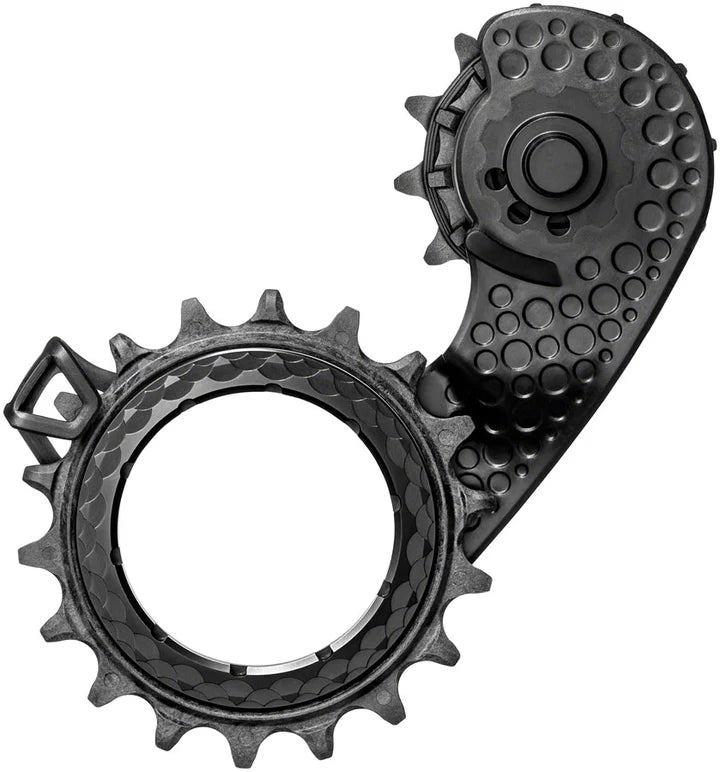 absoluteBLACK HOLLOWcage Oversized Derailleur Pulley Cage - For Shimano 9100 / 8000, Full Ceramic Bearings, Carbon Cage,