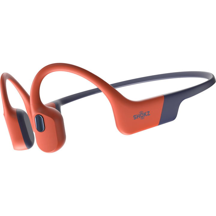 SHOKZ OpenSwim Pro Red, MP3 Wireless Hybrid Sports Headphones Waterproof
